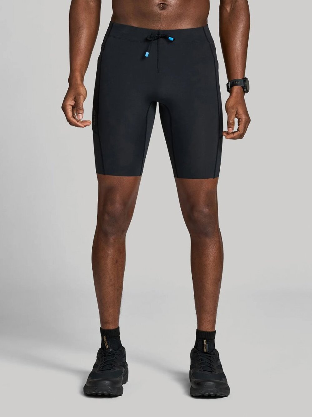 Janji Men's 8" Trail Half Tight in Midnight, Size Small